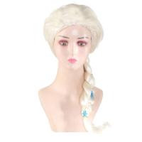 Pelucas De Cosplay De Elsa Para Niñas Princesa De La Reina De La Nieve Peluca De Disfraz Para Fiesta De Halloween Carnaval Purim Máscara - details 2