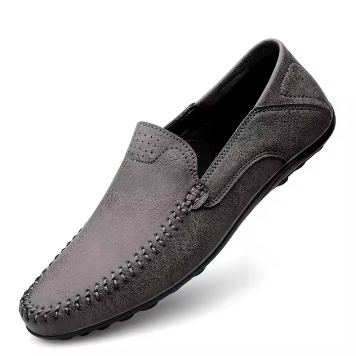 Zapatos Casuales Para Hombre De Cuero Legítimo Lujo Italiano Mocasines Hechos a Mano Transpirables Botines Slip-On Talla Grande - 1