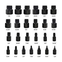 Podofo 25Pcs Screw Extractor Set, Hex Head Multi-Spline Easy Out Bolt Extractor Set, Damaged Screw Extractor Set, Cr-Mo Rounded Bolt Remover - details 5