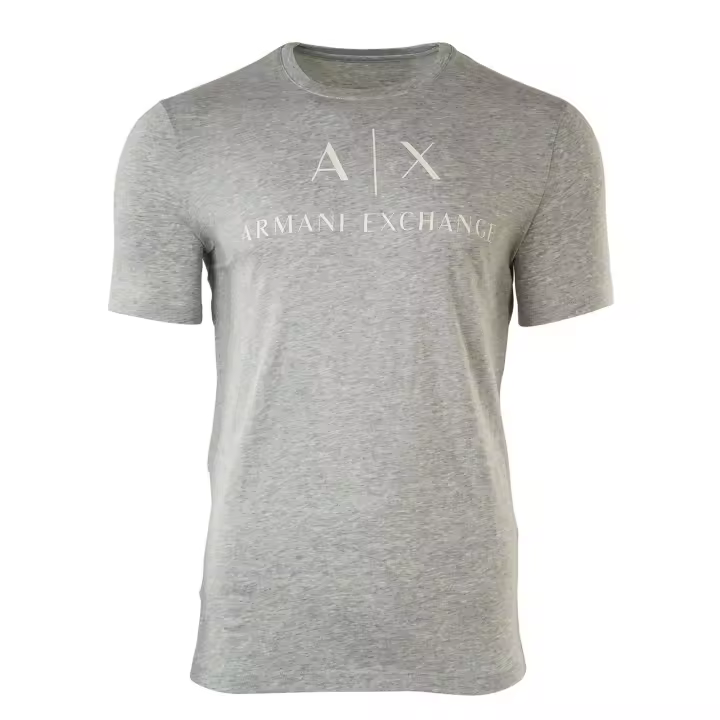 A|X ARMANI EXCHANGE camiseta de hombre - letra, cuello redondo, algodón stretch - 1