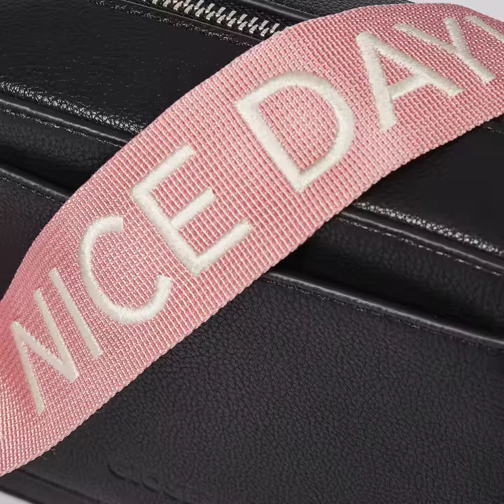 Gioseppo Bolso Bandolera Negro con Accesorios para Mujer de PU Reciclado y Doble Bandolera Ajustable - 1