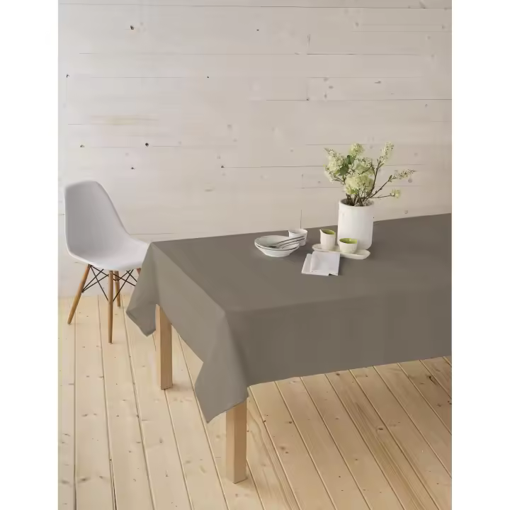 Decolux Homeware Mantel antimanchas tela algodón resinada confeccionada liso repele liquidos lavable exterior e interior - 1