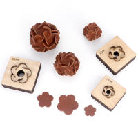 Molde De Perforación De Bola De Flores De Hydrangea QJH Para Manualidades En Cuero Herramienta De Arte Para La Creación De Colgantes Y Decoración De Llaveros DIY - details 2