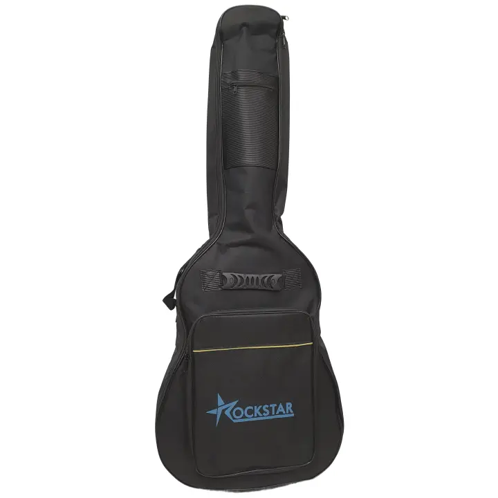 ROCKSTAR MUSIC - Funda Guitarra Impermeable y Acolchada 5mm Guitarra Clásica Española Flamenco GC01-6159 Mochila Doble Correa Reforzada Bolsillos - 1