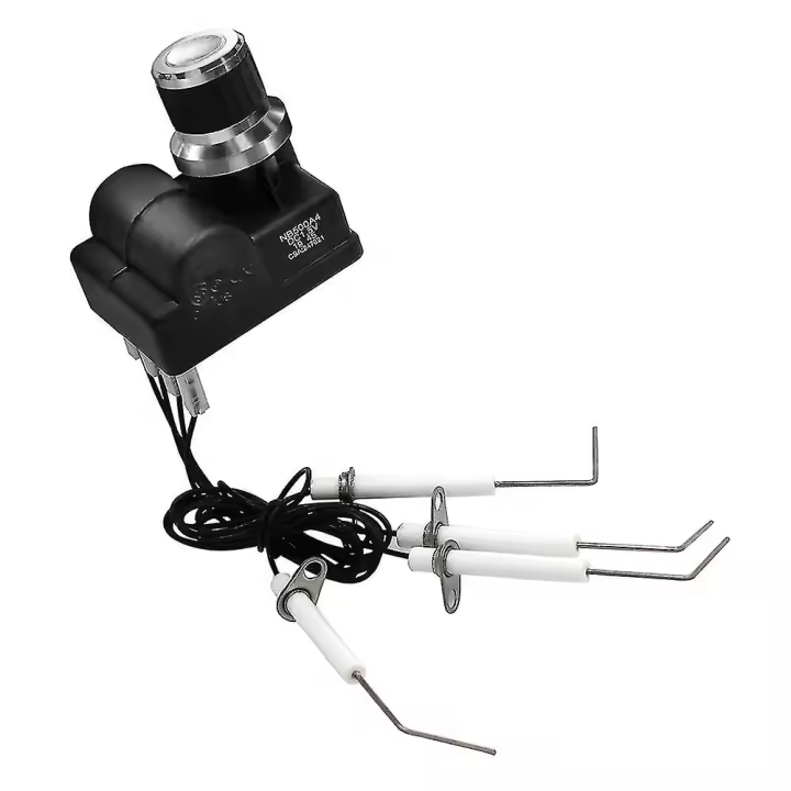 Kit de enchufe de Parrilla para Blackstone 28 pulgadasplancha, 4 Salida universal AA Platería Plata cubierta Chispa - 1