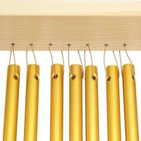 Acordeón De Viento De Madera Con Marco De Pie 20 Tonos Instrumento De Percusión Decorativo Con Palos Para Jardín Y Interiores Para Niños Y Adultos - details 8