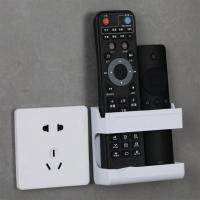Estante Multifuncional Para Almacenamiento De Teléfonos Móviles 1 Pieza Caja De Almacenamiento Para Control Remoto Montada En La Pared Organizador Plástico Para El Hogar - details 1