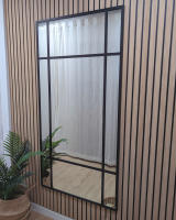 Espejo Industrial THEROSE Estilo Danes Negro 160 X 80 Cm Aluminio - details 4