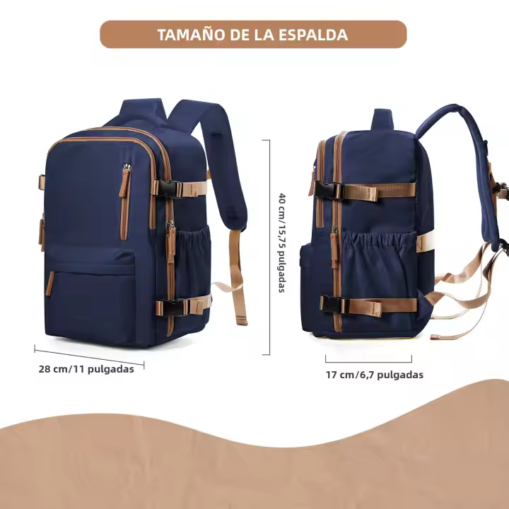 Mochila De Viaje Para Avión Cabin Airplane 40x30x20 Capacidad De Equipaje Para Hombres Y Mujeres Con Portátil De 15.6 Pulgadas - 1