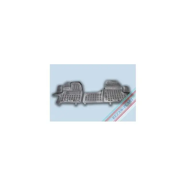 Rezaw Plast Alfombrilla caucho 3D premium  Ford TOURNEO CUSTOM versión Titanium, 2 pasajeros con caja de cambios automática, delante con un material extra en el lado del conductor  2018 -  REF: 200636 - 1