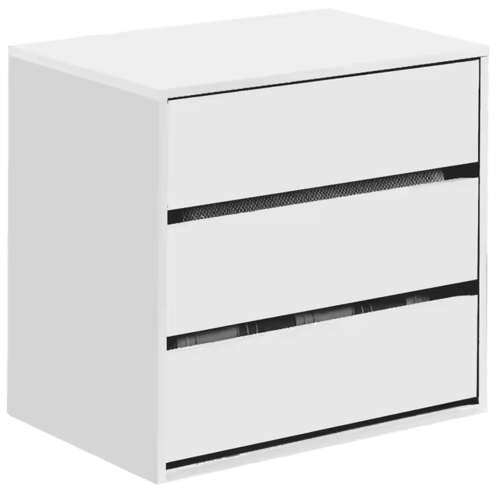 Cajonera de almacenaje para armario en blanco 60x57x44x cm - 1