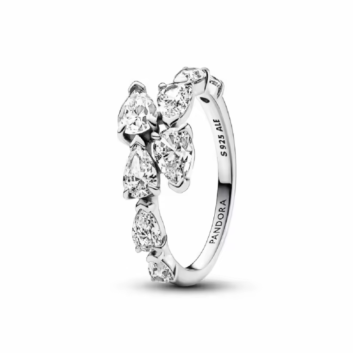Anillo Pandora Banda superpuesta brillante - 1