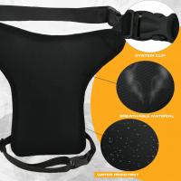 AHR Quality Riñonera Pierna (Gran Capacidad) Riñonera Moto Lateral Pernera Moto Hippie con Cremallera, Riñonera Trabajo Militar 3 Bolsillos y Doble Sujeción Unisex… - details 4