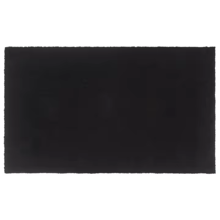 vidaXL Felpudo de fibra de coco negro 90x150 cm - 1