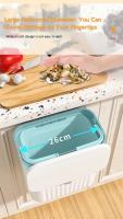 Cesta De Basura Inteligente Montada En La Pared 9L Para Cocina Y Baño Ecológica De Plástico Con Cubierta Rodante Accesorios De Cocina - details 13
