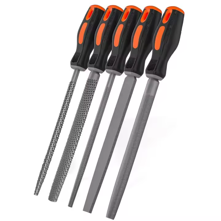 Juego de 5 limas de acero de 8"  DE 5 LIMAS DE ACERO 200 mm (8") - 1