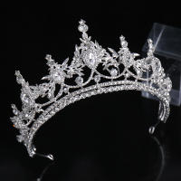 Coroa De Noiva Nova 2022 Diadema De Casamento Prata Com Strass Ornamento De Luxo Para Cabelo Laço De Cabelo Para Damas De Honra Presente Para Mulheres - details 4