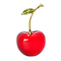 Estatua De Cereza De Vidrio Decoración Para Escritorio Regalos Bonitos Y Originales Para Coche Y Hogar Adorno Minimalista Moderno Para Mesa De Centro De Estilo Artificiales - details 6