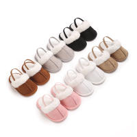 Zapatillas De Invierno Para Bebés Con Cordón Elástico De Lana Suave Y Antideslizante Para Niños Y Niñas Zapatos De Primer Pasos - details 2