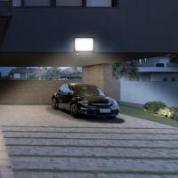Lámpara De Inundación LED Con Sensor De Cuerpo PIR Luz Blanca Cálida Luz Exterior IP66 Para Jardín Patio Cartel - details 10