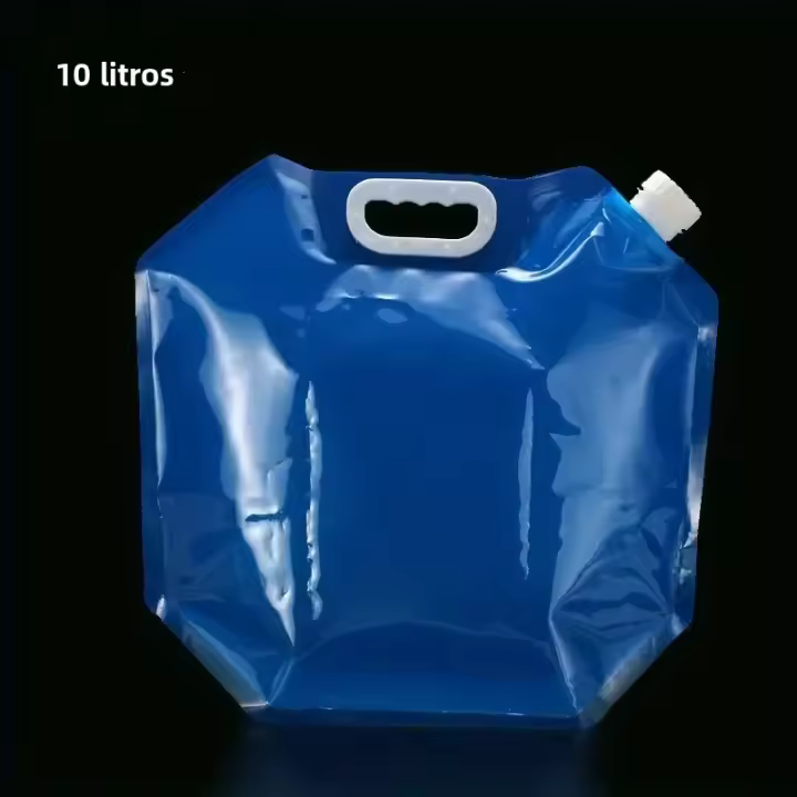 Botella De Agua Plegable De 10L Para Camping Al Aire Libre Senderismo Emergencias Y Sobrevivencia Bolsa De Almacenamiento De Agua - 1