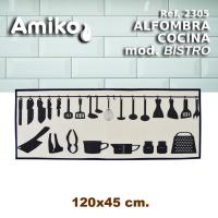 ALFOMBRA DE COCINA AMIKO MODELO BISTRO CON MEDIDA 120X45 CM. - details 0