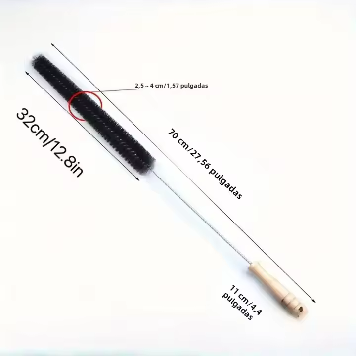 Cepillo De Limpieza Para Máquina De Lavar 1PC Cepillo Para Tubo De Secadora Cepillo De Limpieza Del Interior Del Cilindro De La Máquina De Lavar Material De Acero Inoxidable - 1
