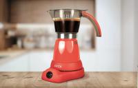 Cafetera italiana Jocca con base eléctrica que permite girar la cafetera 360º, sistema que mantiene el café siempre caliente con protección contra el sobrecalentamiento, diseño compacto,  jarra transparente y con asa de toque frío. - details 0