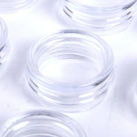 50pcs Botellas De Crema Mini Para Cosméticos Transparentes De 2.5g Jars De Nail Art Contenedores Pequeños Para Balms - details 8