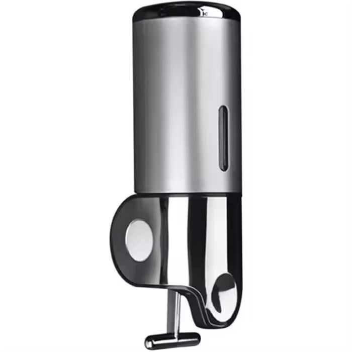 Dispensador de jabón de parabe-Plata-Capacidad 400ml-Maple inoxidable y plástico - 1