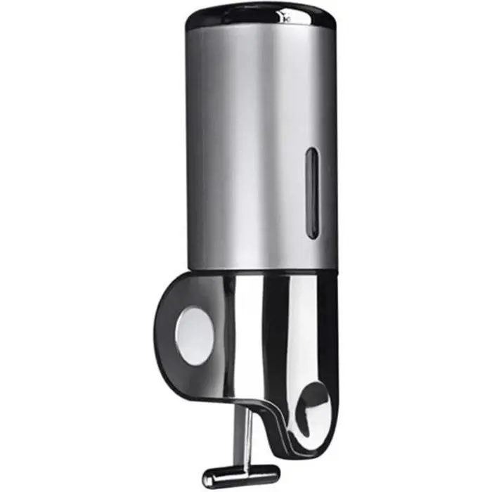 Dispensador de jabón de parabe-Plata-Capacidad 400ml-Maple inoxidable y plástico - 1