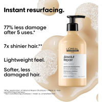 L'Oréal Professionnel Paris Absolut Repair Shampoo Refill 500 Ml. / Champú Reparador para Cabello Dañado y Seco / Con Omega 9 + Proteína / Suavidad, Brillo y Menos Daño. - details 1