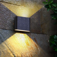 Lámpara De Pared Impermeable LED Moderna Para Exteriores Y Interiores Iluminación Minimalista Para Dormitorio Balcón Porche Jardín Decorativa Montaje En La Pared Material Aluminio - details 10