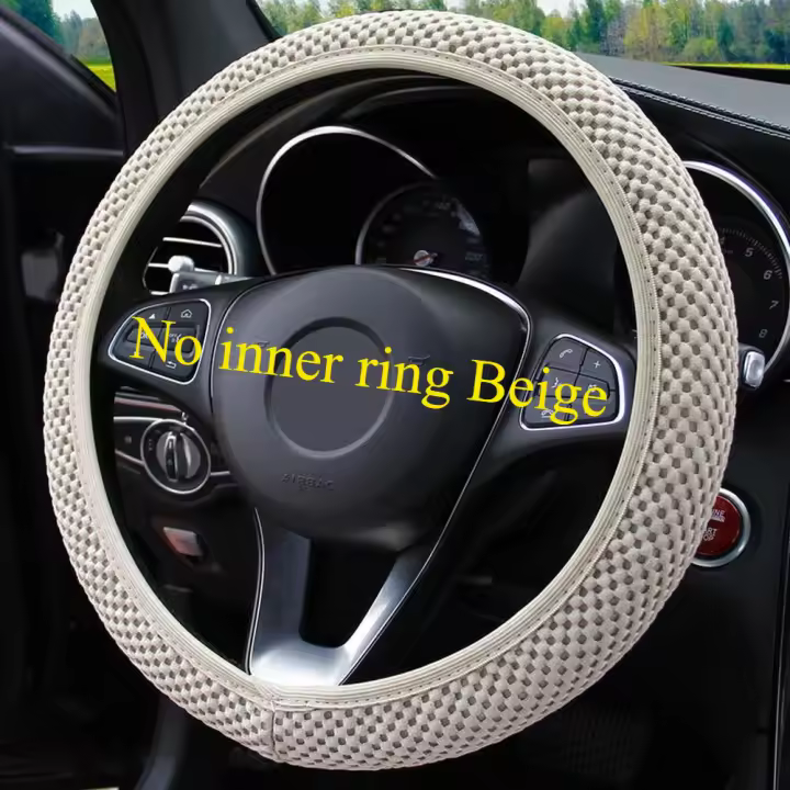 Nueva Creativa Funda De Volante De Coche Oso De Dibujos Animados Invernal Con Flor Antideslizante Moda Funda Para Manillar - 1