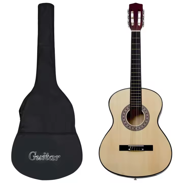 vidaXL Guitarra clásica para principiantes con funda 3/4 36" - 1
