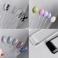 Palo De Muestra Para Uñas Postizas En Forma De Abanico Soporte Para Colores De Esmalte De Gel Plantillas De Uñas Práctica Paleta De Esmalte - details 6