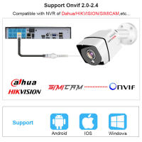Cámara De Seguridad IP POE 4K Con Visión Nocturna Infrarroja Y Visión Nocturna En Blanco Y Negro Cámara Metálica Impermeable 48V POE DC12V 4MP 5MP 8MP Para Vigilancia De Video - details 5