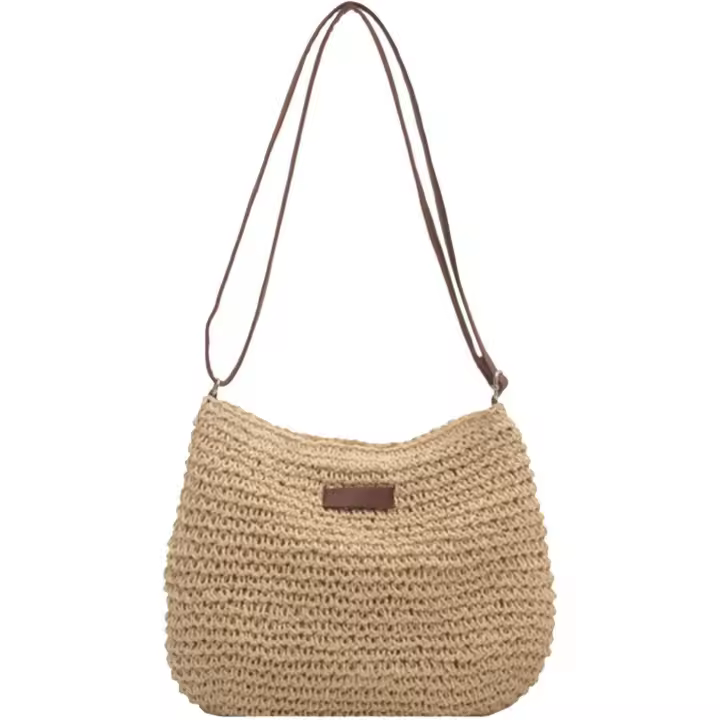 Diary Simple Matching Underarm Work Bag Kraft Paper Woven Straw Bag Women's Bag - 1