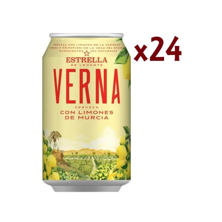Caja Verna Lata 33cl - 24 uds - 1