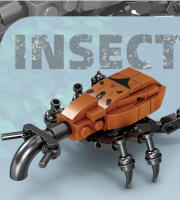 Mini Serie De Insectos Bloques De Construcción Unicornio Scarab Cucaracha Juguetes De Artesanía Pequeños Animales Para Niños Regalo De Navidad - details 18