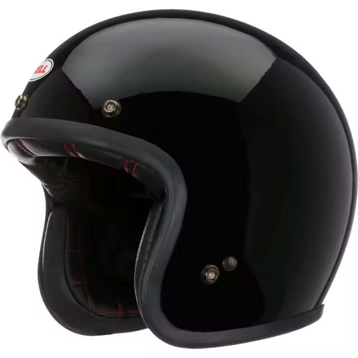 Casco BELL Custom 500 - Gloss Black negro brillante talla M - 1