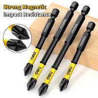 Deli 1pc Destornillador Magnético PH2 Con Cabeza De Impacto Alta Dureza Y Resistencia Anti Deslizamiento Y Impermeable Para Taladro - details 4