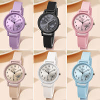 Reloj De Pulsera Para Mujer Con Correa De Silicona Reloj De Cuarzo Estilo Casual Con Marcadores Arábigos Material De Aleación Y Vidrio Regalo Ideal - details 13