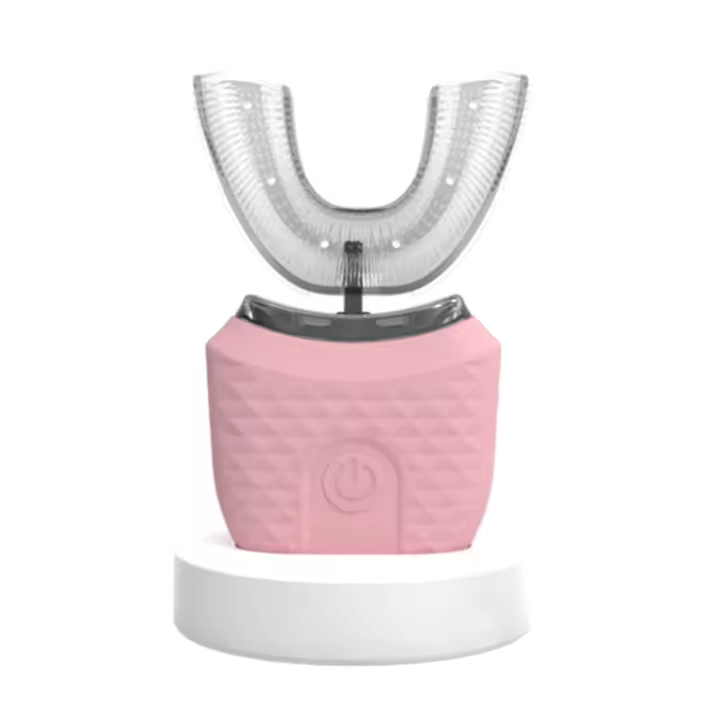 Cepillo De Dientes Eléctrico Portátil Con Carga Inalámbrica Y Cerdas De Silicona Cepillo De Limpieza Automática Para Adultos De Alta Calidad En Forma U - 1