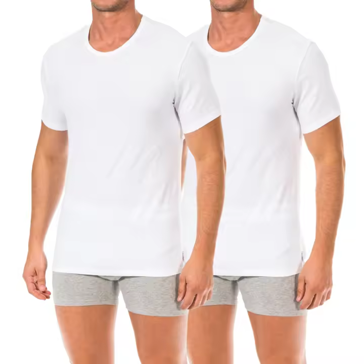 Calvin Klein-Pack-2 Camisetas Interiores Manga Corta NB1088A para Hombre - 1