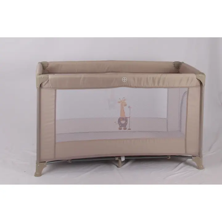 Toral Cuna de Viaje Bebe con Colchon - Parque Cuna Bebe 2 en 1, Ideal para Casa y Viaje, Práctico Parque Infantil para Jugar Modelo Adventure Beige - 1