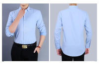 Camisa De Encaje De Algodón Y Poliéster Para Hombre Talla 9XL 48 Longitud De Manga Completa Estilo Slim Fit Casual Social Negocios Formales Color Sólido - details 6