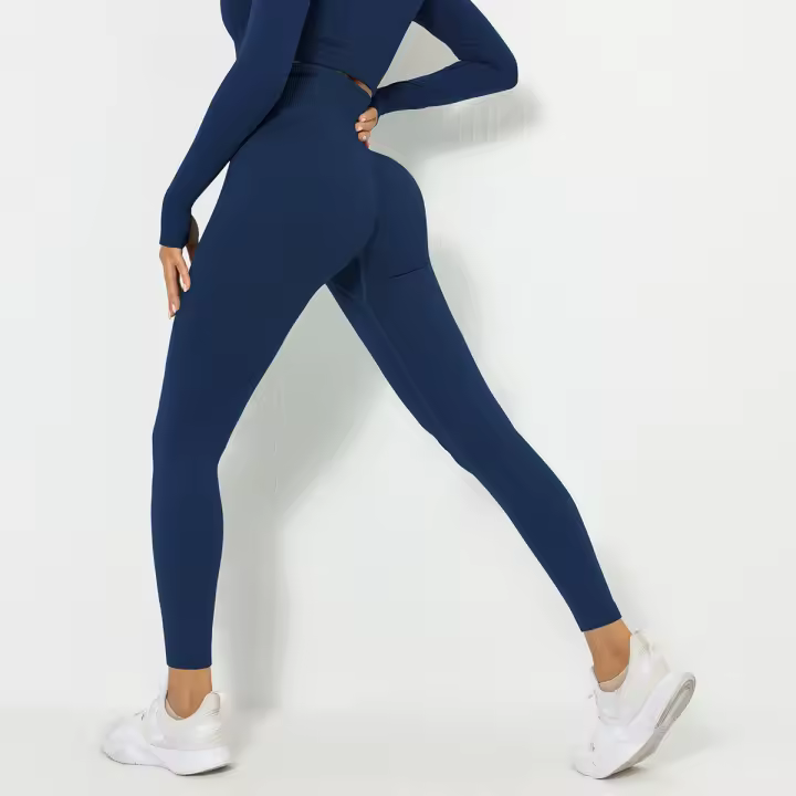 SSITO Pantalones de Yoga con Push-Up para Mujer, Leggings Deportivos sin costura, de secado rápido, Color sólido, para Gimnasio y Correr - 1