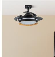 FABRILAMP Ventilador Dc Nalon 48w Negro/madera oscura 3aspas 91d 4800lm 3000-4500-6000k Remoto+memoria+temporizador. Incluye mando a distancia y dos tijas de 10 y 25 centímetro Productos originales calidad de confianza - details 2