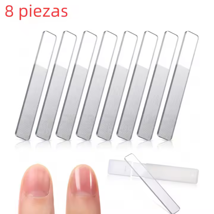 Kit De Cuidado De Uñas Con 8PCS Archos De Uñas De Vidrio Nano Portátil Herramienta De Pulido De Uñas Con Caja De Almacenamiento - 1